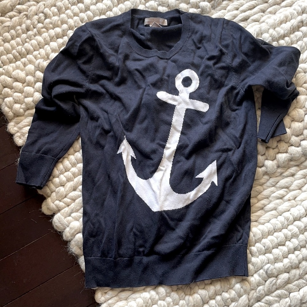 Banana Republic navy blue sweater.